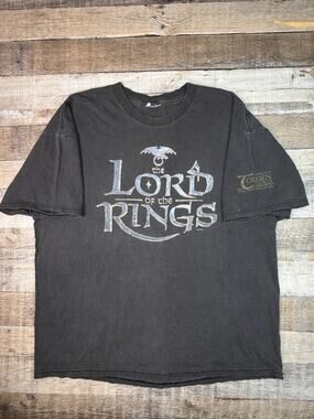 Y2K Vintage 2001 Lord of The Rings Fellowship of The Ring Movie Promo Shirt XL